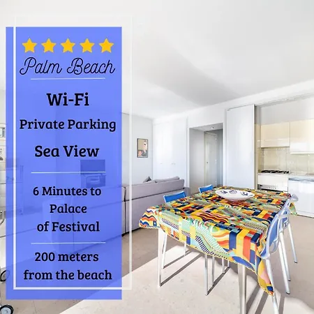 Palm Beach- Free Wifi- Parking- Sea View * Cannes